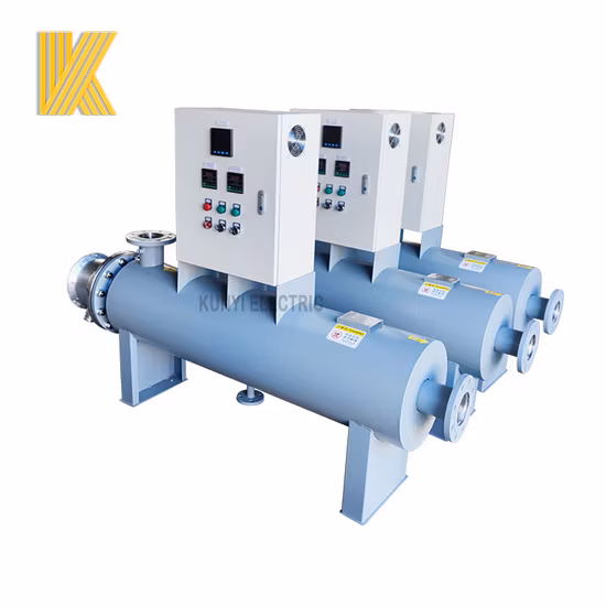 Industrielle elektrische energieeffiziente horizontale Hochtemperatur-Inline-Prozessheizung