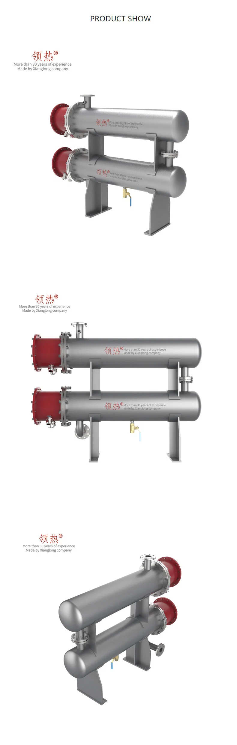 Pipeline Horizontal Lubricating Oil Circulation Process Inline Flange Heater for Industrial